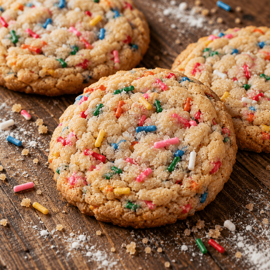 Vegan Vanilla Sprinkle Cookies