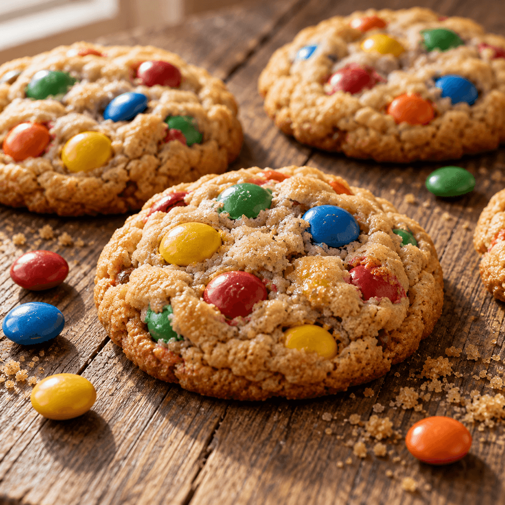 Vegan M&M Cookies