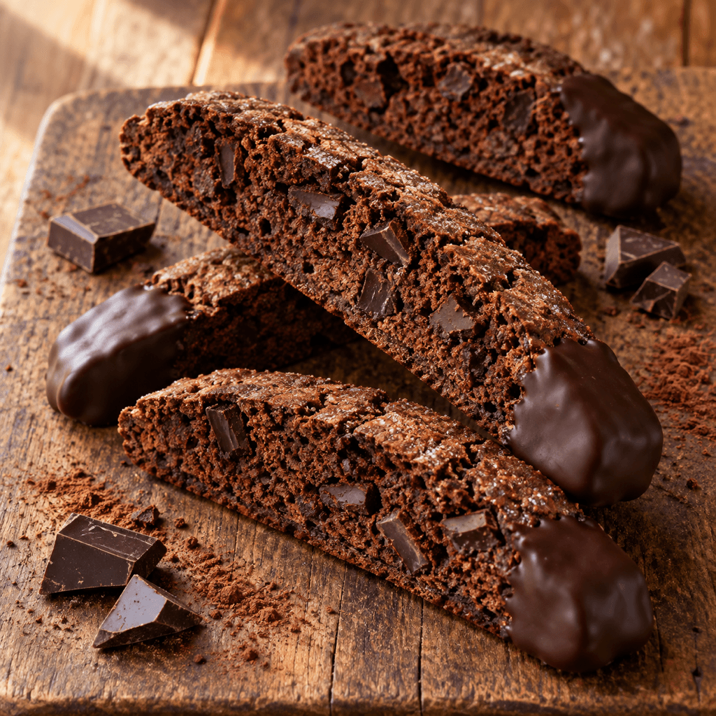 Vegan Mexican Hot Chocolate Biscotti