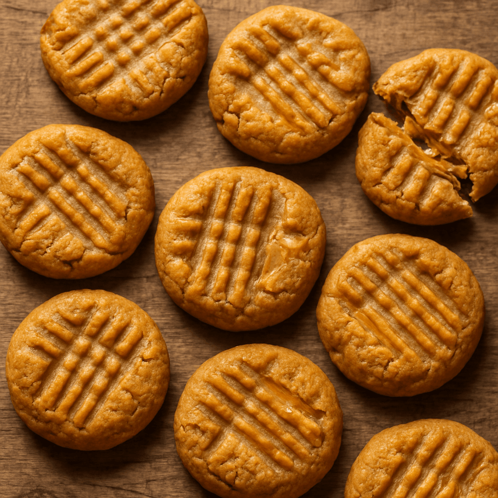 3-Ingredient Vegan Peanut Butter Cookies