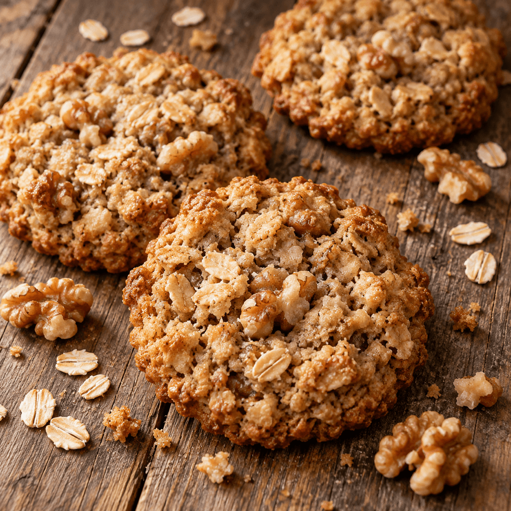 Walnut Oatmeal Cookies