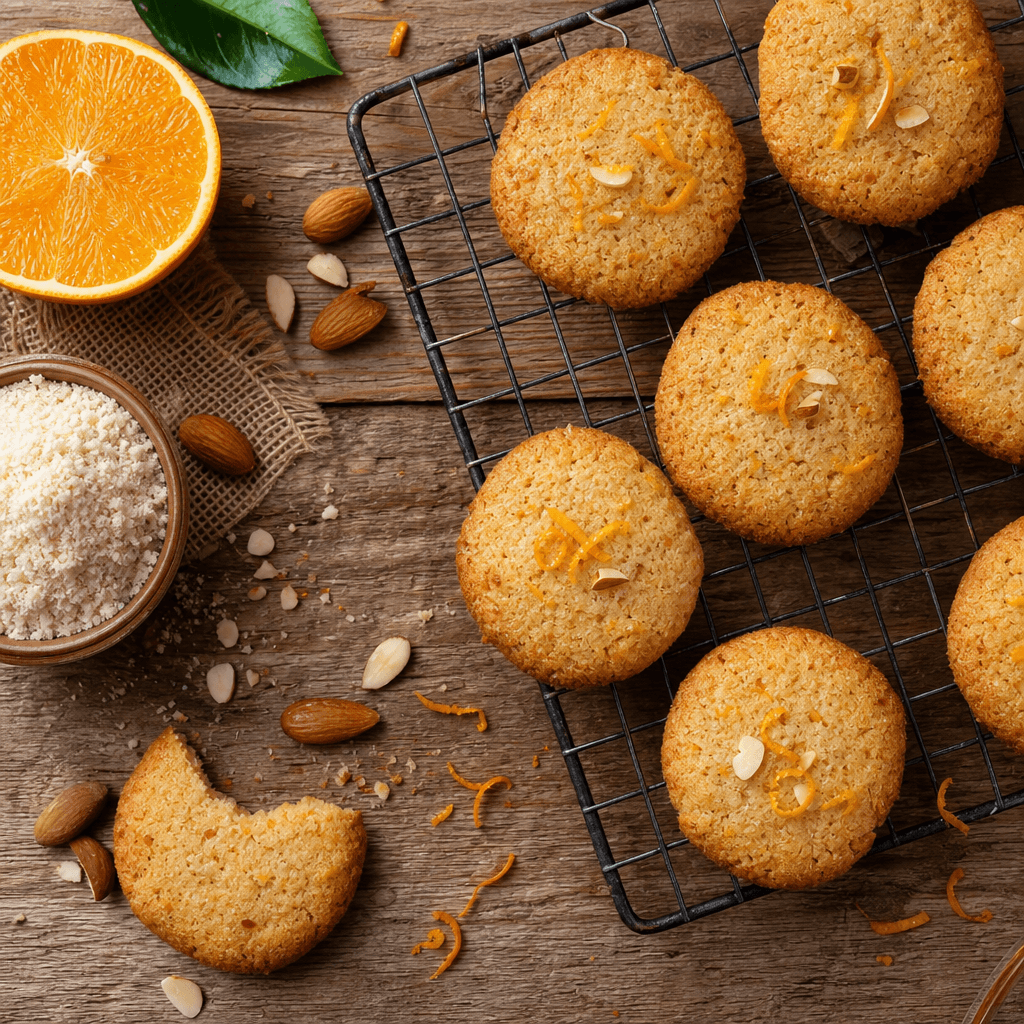 Vegan Orange Almond Cookies